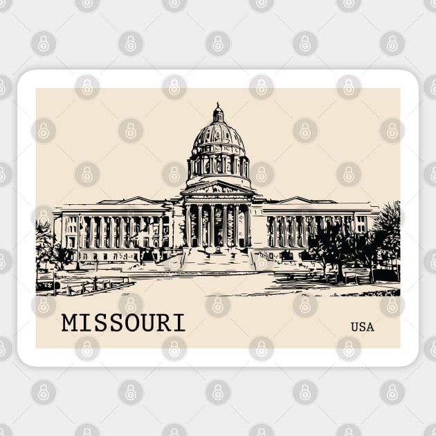 Missouri State USA Sticker by Lakeric
